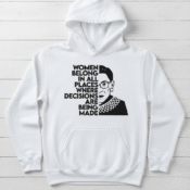 Women Belong in All Where Decisions Are Being Made Hoodie